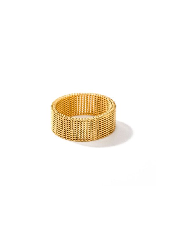 gold plated stainless steel fancy ring anti tarnish tarnish free hypoallergenic waterproof jewellery Pakistan