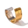 gold plated stainless steel fancy zircon ring anti tarnish tarnish free hypoallergenic waterproof jewellery Pakistan