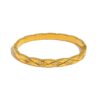 gold plated stainless steel bangle bracelet hypoallergenic waterproof tarnish free anti-tarnish jewellery zircon bangle