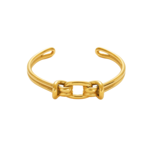 gold plated adjustable bangle bracelet tarnishfree, anti-tarnish, hypoallergenic, waterproof jewellery