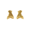 gold plated stainless steel stud earrings anti tarnish tarnish free hypoallergenic waterproof modeen geometric jewellery