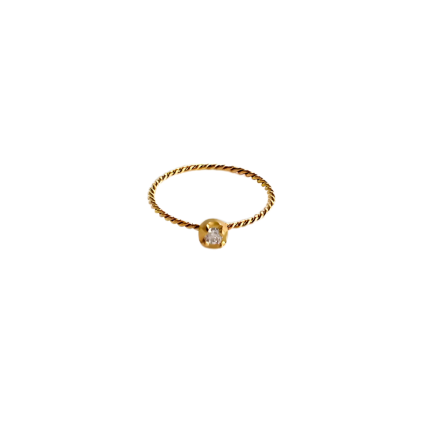 gold plated stainless steel fancy zircon ring anti tarnish tarnish free hypoallergenic waterproof jewellery Pakistan