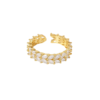 gold plated stainless steel fancy zircon ring anti tarnish tarnish free hypoallergenic waterproof jewellery Pakistan